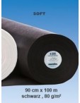 E-ZEE PES Soft 80g noir 100mx90cm