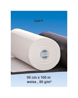 E-ZEE PES Soft 80g blanc 100mx90cm